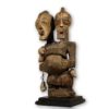 Double Headed Kifwebe Wearing Songye African Figure