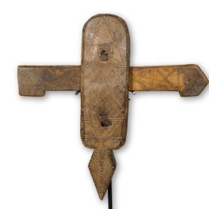 Hand Carved Dogon African Door Lock 16" - Mali