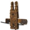 Hand Carved Figural Dogon African Door Lock 13" - Mali
