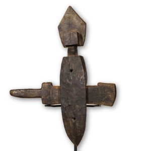 Cleanly Carved Dogon Figural Door Lock
