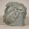 Charming Benin Bronze Head 8"