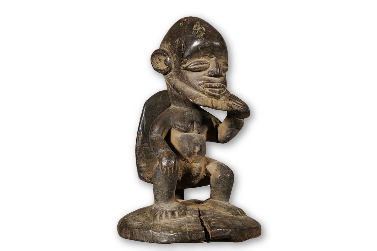 Attractive Male Dogon Wooden Statue 11.5"