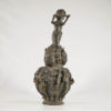 Benin Bronze Figural Container