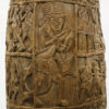 Authentic Yoruba Relief Carved African Drum 41" | Discover African Art