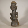 Hemba African Sculpture with Chain and Encrusted Coiffure 16" | DRC