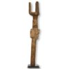 Aged Dogon African Architectural Element 76.5" on base