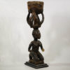 Attractive Baga Female Figural Drum 45.5" with Stand