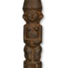 Old Hand Carved Dogon Post 100.5" on base