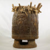 Hand Carved Yoruba African Drum 34"