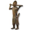 Life-Sized Benin Bronze Hornblower Statue