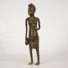 West African Female Bronze Statue