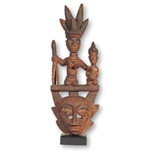 Yoruba Mask with Superstructure