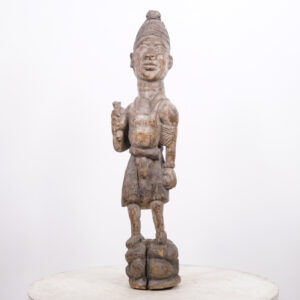 Interesting Igbo Statue 26" - Nigeria - African Tribal Art
