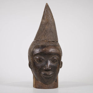 African Head Shaped Container