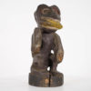 Baule monkey statue with snake wrapped around his body