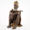 Dogon Seated Costumed Hunter Figure 23" | Discover African Art