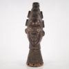 Ekoi Janus Leather Wrapped Head-Crest 25" | Discover African Art
