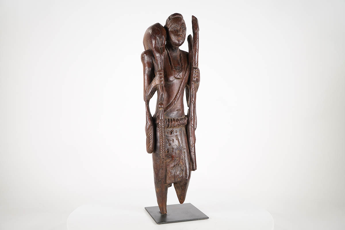 Modern Nigerian Hunter Statue