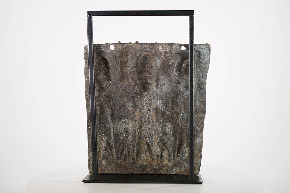 Grey Colored Benin Bronze Plaque - Nigeria | Discover African Art ...