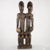 Baule Couple & Child Statue - Ivory Coast