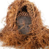 Kuba Mask w/ Raffia & Stand 32" - DRC | Discover African Art