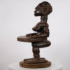 Bakongo African Female Figural Chair 28" - DR Congo
