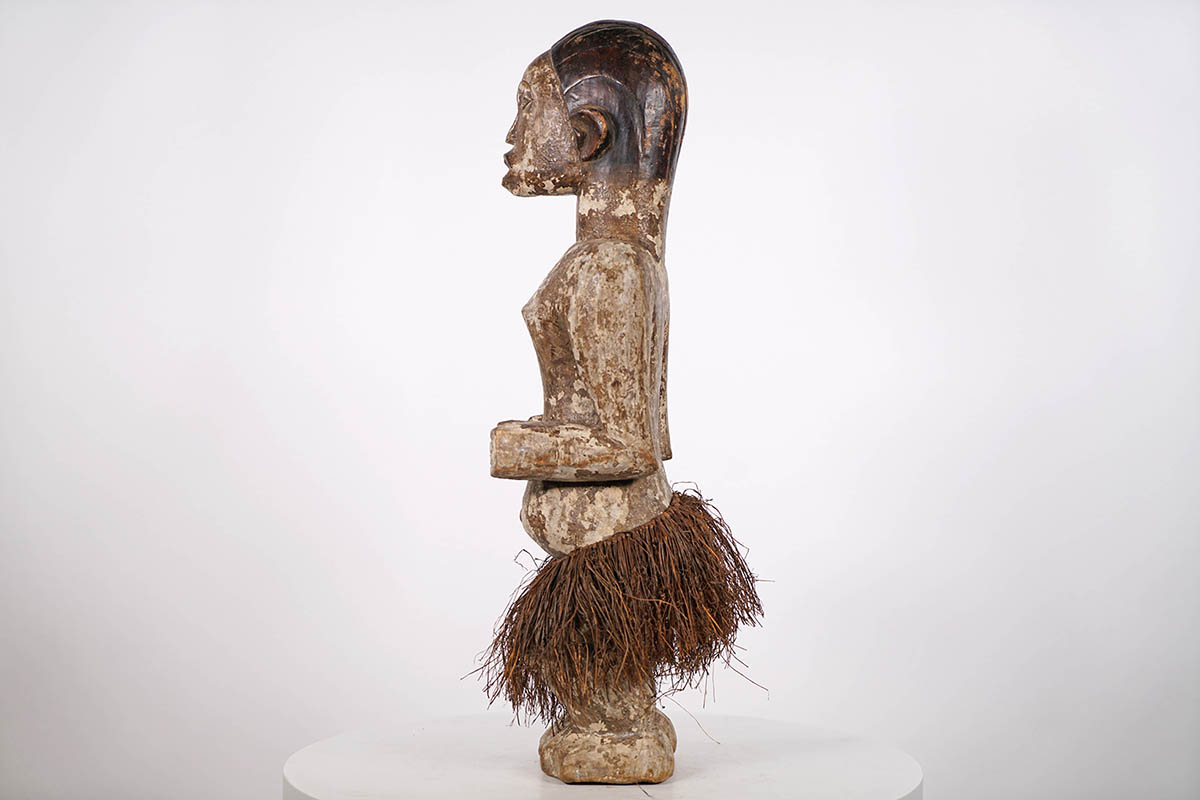 Bakongo Figure with Raffia Skirt - DRC | Discover African Art ...