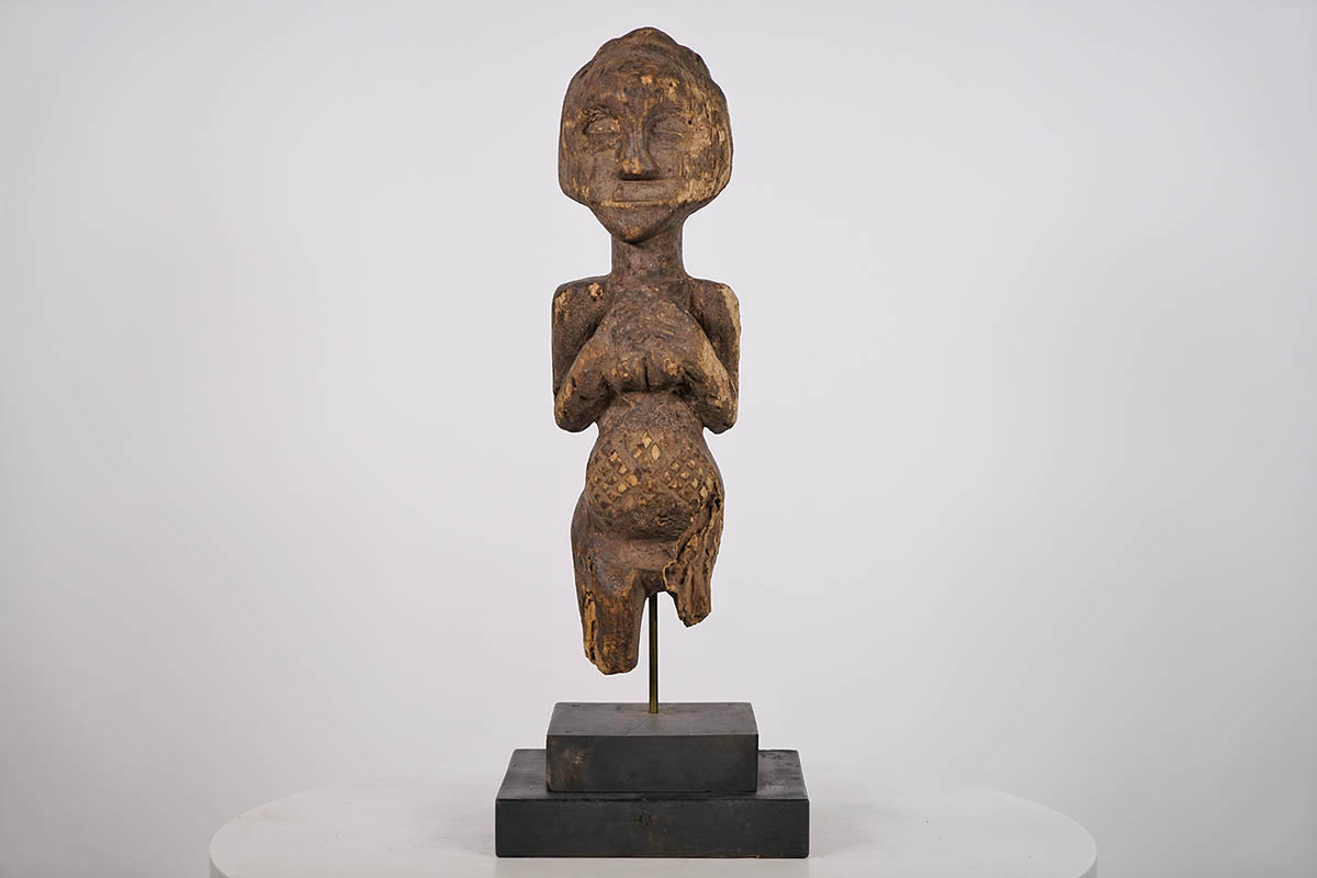 Eroded Female Luba Statue - DR Congo