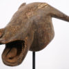 Zoomorphic African Mask with Rear-Facing Horns