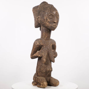 Weathered Female Luba Statue - DRC