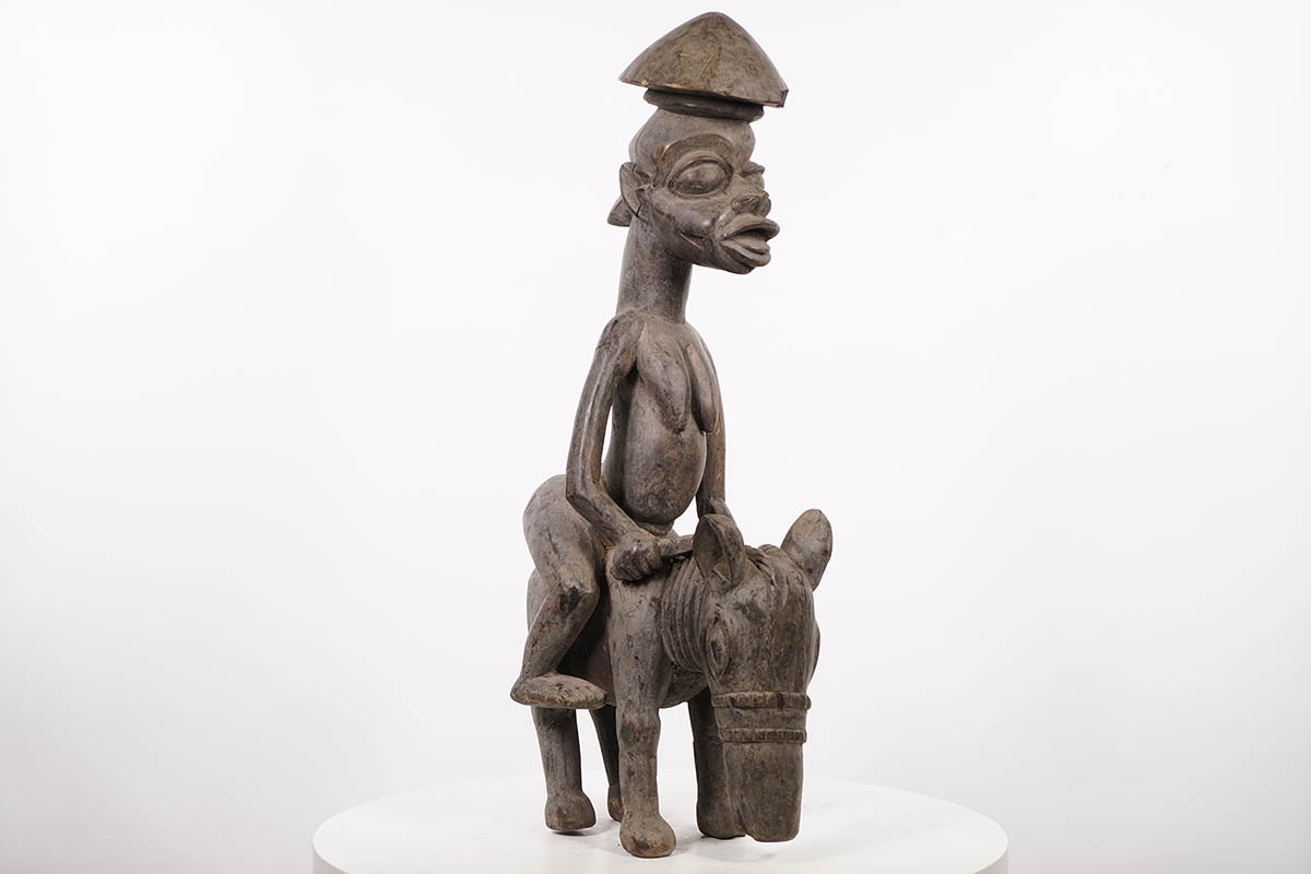 Senufo Horse & Rider Statue - Ivory Coast