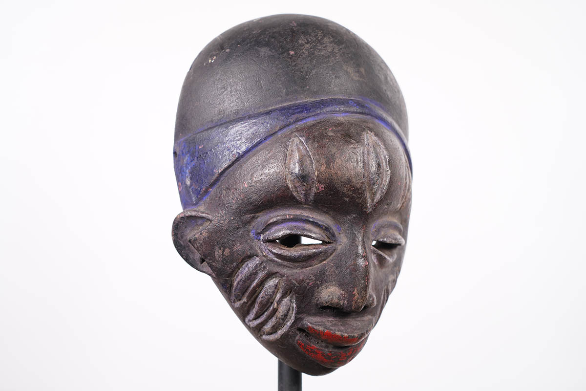 Colorful Yoruba Decorative Mask - Nigeria