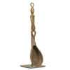 Tikar Bronze Figural Spoon - Cameroon