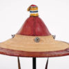 Colorful Wodaabe Leather Hat - Nigeria