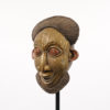 Metal Covered Bamun Mask - Cameroon