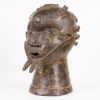 Baule Bronze Head 16"- Ivory Coast | Discover African Art