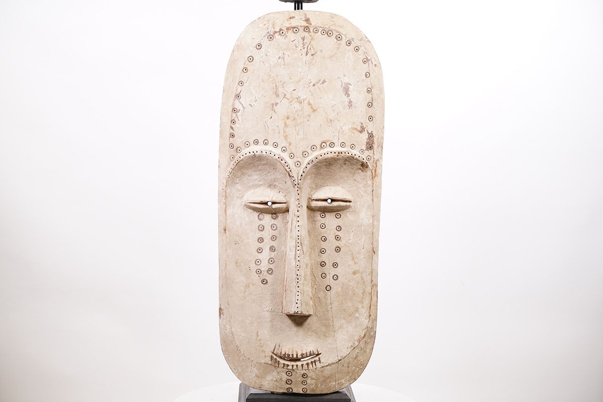 White Fang Inspired African Mask 34.5" - Gabon | Art