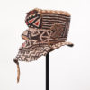 Hand Beaded Kuba Bwoom Style African Mask 19" - DRC