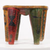 Colorful Wooden Nupe Stool - Nigeria
