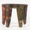 Hand Carved Wooden Nupe Stool 13.5" Wide | African Art