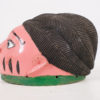 Attractive Pink Yoruba Gelede African Mask 10" Wide - Nigeria