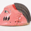 Pink Yoruba Gelede African Mask 10" Wide - Nigeria