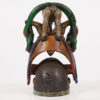 Yoruba Gelede African Mask w/ Ram, Snakes & Bird 11.5" - Nigeria