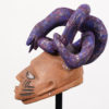 Yoruba Gelede Mask w/ Snake on Top