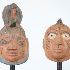 Yoruba Gelede Mask Pair - Nigeria