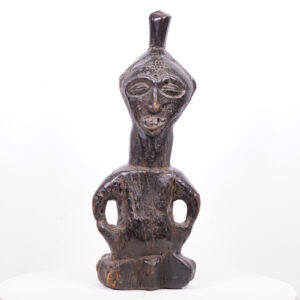 Crudely Carved Luba Statue 22" - DR Congo - African Tribal Art