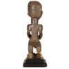 Standing Male Luba African Figure on Base 21" - DR Congo