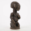 Kneeling Female Luba Statue 12" - DR Congo - African Art