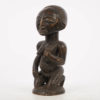 Kneeling Female Luba Statue 12" - DR Congo - African Art