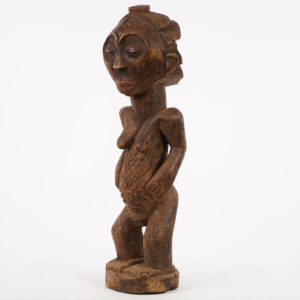 Elegant Female Luba Statue - DRC
